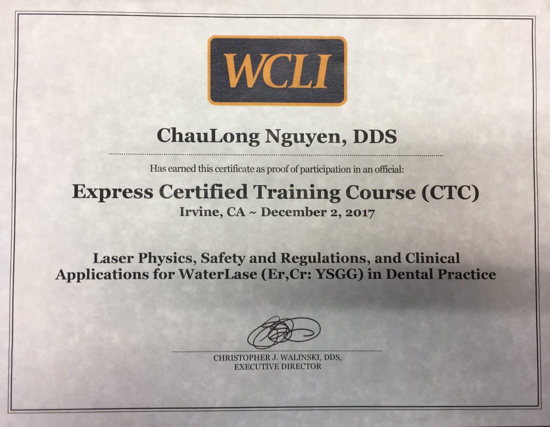 WCLI training