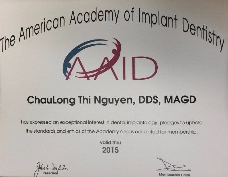 AAID certificate